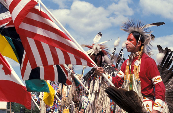 OPENING MARCH AT POW WOW,  SASKATOON, SK ©CLARENCE W. NORRIS